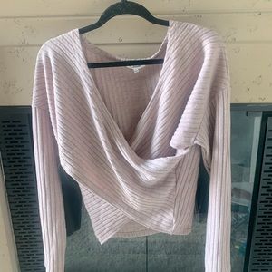 NWOT - blush wrap sweater
